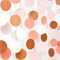52 ft Pink, Brown & Peach Boho Paper Garland – Fall, Birthday & Wedding Decor
